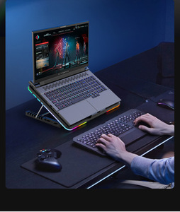 Coussin de refroidissement pour tablette <span class=keywords><strong>PC</strong></span> <span class=keywords><strong>plaque</strong></span> de refroidissement pour ordinateur <span class=keywords><strong>portable</strong></span> avec support de refroidisseur de lumière LED deux ports USB 2600 tr/min coussin de refroidissement pour ordinateur <span class=keywords><strong>portable</strong></span> support pour ordinateur <span class=keywords><strong>portable</strong></span> - Product Image 5