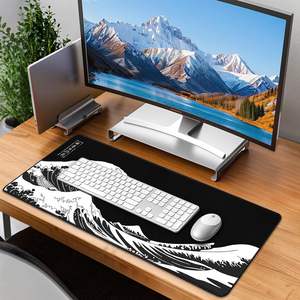 لوحة ماوس مزخرفة بأزهار كبيرة الحجم مخصصة، مقاومة للماء، مانعة للانزلاق، مع حواف معززة - Product Image 6