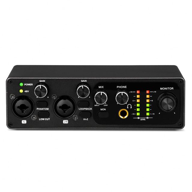Professional Sound Card 192khz USB Audio Interface 48V Phantom Power for Live Studio Streaming Podcast