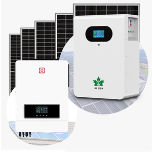 ระบบพลังงานแสงอาทิตย์ไฮบริด Lusen 10KW พร้อมบริการออกแบบฟรี แบตเตอรี่ลิเธียมไอออน MPPT โพลีคริสตัลไลน์ซิลิคอน สำหรับใช้ในบ้าน ระบบไฮบริด 24 ชั่วโมง - Product Image 4