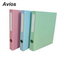 Carpeta de Anillas al por Mayor para Oficina, 2 Anillas, 1 Pulgada, PP, Color Sólido Personalizado, Organización y Archivo