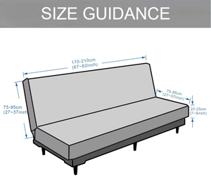 ठोस रंग लोचदार सभी समावेशी सोफे बिस्तर को कवर करते हैं बिना आर्मरेस्ट के तीन आयामी जैक्वार्ड - Product Image 5