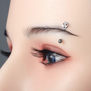 Piercing Stories ASTM F 136 Titanio Alien Shaped Threadless Eyebrow Piercing Jewelry - Product Image 5