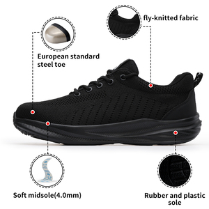 Chaussures <span class=keywords><strong>de</strong></span> <span class=keywords><strong>sécurité</strong></span> unisexes GUYISA anti-écrasement, anti-perforation, respirantes, légères et souples, avec embout large, vente en gros d'usine - Product Image 3