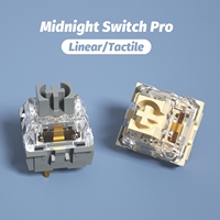 Kailh Silent Switch Keyboard Switches Mechanical Linear 45gf 4.0mm Travel Factory Lubed Dust-proof Stem 5pin 70M Cycles