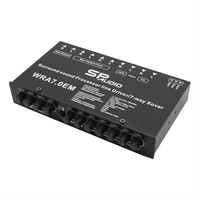 Nouveau design pas cher prix 7 bandes égaliseur voiture amplificateur Surround son processeur ligne pilote pour système audio de voiture