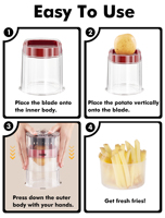 Keuken Gadgets 2025 Nieuwe Chips Groentechips Hakselsnijder Slap Food Fruit Cutter Aardappel Frietsnijder