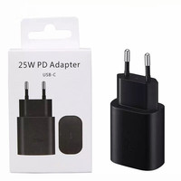 Precio de fábrica 25W PD USB C Adaptador de corriente UE EE. UU. Enchufe Tipo-C Cargador Cargadores súper rápidos para Samsung Galaxy S21/S21 S22 S23 S24