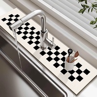 Nouvel Arrivage Tapis de Séchage pour Évier de Cuisine Moderne avec Logo Personnalisé, Absorbant l'Eau, Lavable