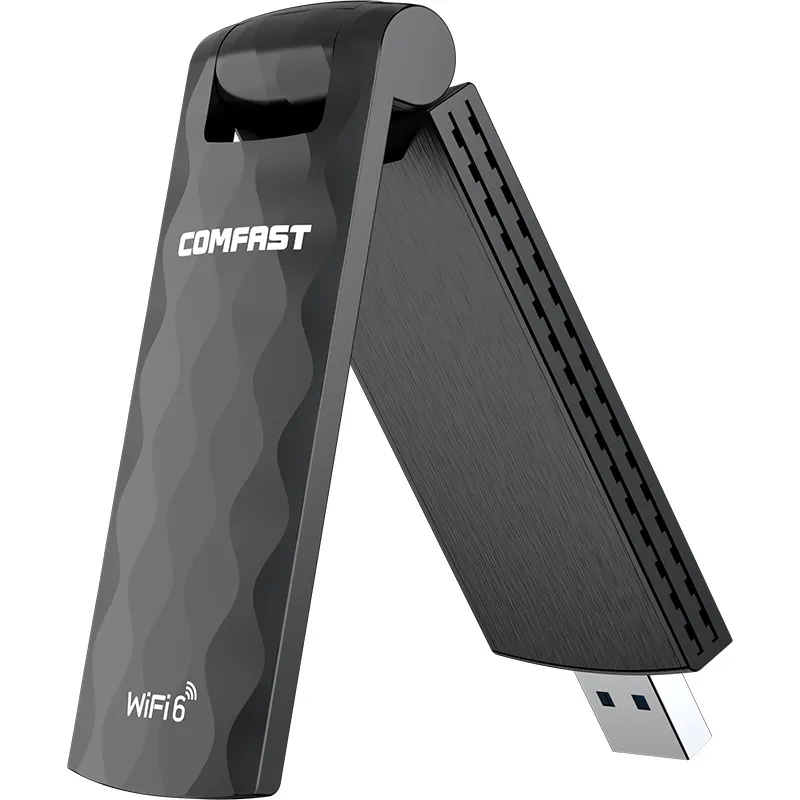 Comfast 1800Mbps Tốc Độ Cao 802.11AX WiFi6 USB3.0 Dongle WiFi 6 Bộ Chuyển Đổi USB WiFi Không Dây Với Ăng Ten Ngoài