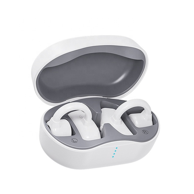High Quality TWS Clip Earphone True Wireless Open Ear Bone Conduction Headphone with Charging case