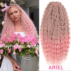 Extensiones de Pelo Sintético para Trenzas de Ganchillo Estilo Twist Rizado Profundo Mini, Extralargas de 18 a 30 Pulgadas y de 100 a 300g - Product Image 2