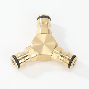 Connecteur en laiton en forme de T, diamètre intérieur de 1/2 pouces, pour tuyaux de plomberie d'alimentation en eau - Product Image 1