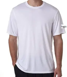 Wholesale Double Dry 4.1 oz. Interlock T-Shirt 100% polyester jersey interlock moisture-wicking rapid dry fabric