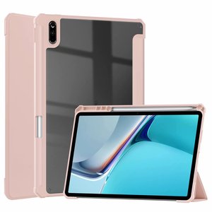 Funda ultrafina de cuero sintético PU+acrílico con tapa triple para tableta Huawei <span class=keywords><strong>Matepad</strong></span> <span class=keywords><strong>11</strong></span> <span class=keywords><strong>2021</strong></span> - Product Image 1