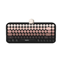 Clavier sans fil double mode ANNI BT et 2.4G, 84 touches, touches rondes dégradées, support magnétique pour Windows, Mac, Android