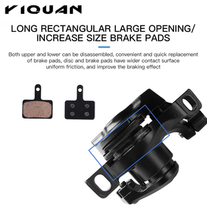 Hợp Kim Nhôm Xe Đạp Front Rear Disc Phanh Đen Mountain Road MTB Bike Cơ Khí <span class=keywords><strong>Caliper</strong></span> Disc Phanh Xe Đạp Phanh - Product Image 2