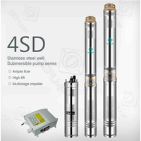 QQPUMP 4SDM2/50 meilleure vente 3 phases 4 pouces pompe de puits profond pour l'irrigation et la lutte contre l'incendie pompe Submersible