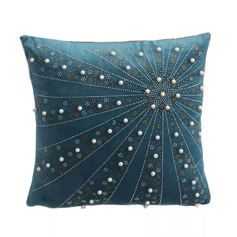 Throw Pillow Covers decorative Pillow Cover Velvet Thickened Dutch Velvet Hot Drill Beads Pillowcase Velvet Pillow Cases