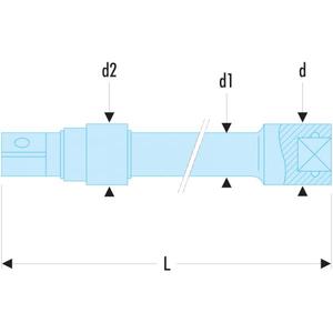 Facom-S.217RC 1/2 ''ส่วนขยายล็อคไดรฟ์-ประแจซ็อกเก็ต3148510579719 EAN 1/2" - Product Image 2