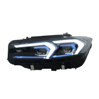 Ensemble de phares LED pour Série 3 G20 G28 2023 2024, sourcil bleu DRL, clignotant séquentiel, lentille de projecteur, 12V 55W