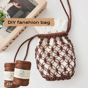 All'ingrosso corda in finta pelle 2.5mm 250g filo di cuoio per fai da te a uncinetto - Product Image 6