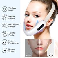 Appareil V-Face avec 4 modes et 8 niveaux d'intensité réglables, machine intelligente pour double menton, appareil électrique pour double menton