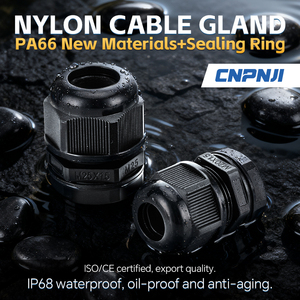 Prensaestopas de nailon de baja tensión CNPNJI PG7-48 IP68 con conexión roscada segura, sellado ignífugo 94V-0/V-2 para cables de 18-25mm - Product Image 3