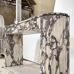 <span class=keywords><strong>Tavolo</strong></span> Consolle Moderno di Lusso in Marmo Calacatta Viola per Ingresso Soggiorno Corridoio per Casa Hotel Residence o Villa - Product Image 5