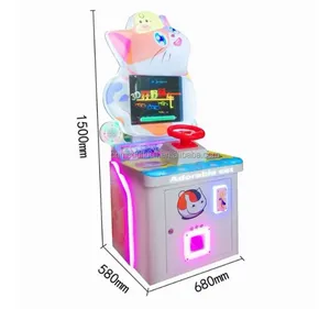 2024 Indoor Kids 19 Inch Cute Cat Series Coin-operated Gacha Gift Fishing Racing Shooting Parkour Arcade Game Machine