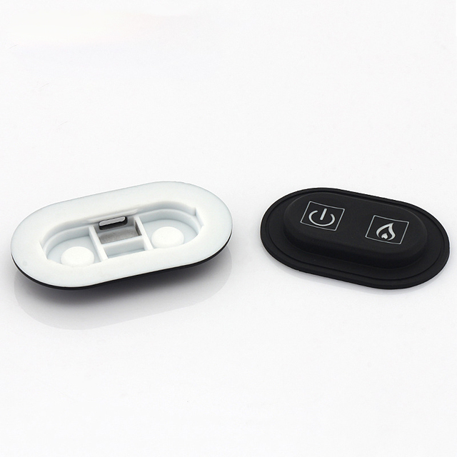 Factory Custom Waterproof Silicone Keypad Conductive Rubber Push Button Switch with Custom Logo/Icon for Electronic Components