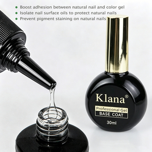KLANA Esmalte de Uñas en Gel UV Profesional, Capa Base Sin Limpieza, Capa Superior de Alto Brillo, Color Transparente, Gel de Capa Base para Uñas - Product Image 5