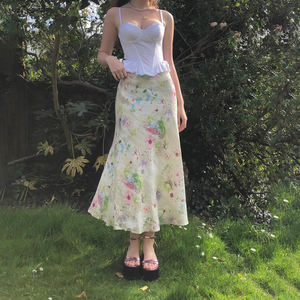 French Style Floral Mermaid <b>Skirt</b> <b>Women</b> Long High Waist Slim Fit Bodycon <b>Pencil</b> <b>Skirt</b> Elegant Floral Print Fishtail Midi <b>Skirt</b> - Product Image 5