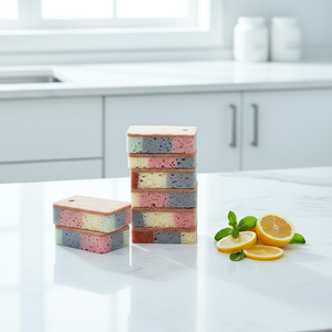 Spugna da <span class=keywords><strong>Cucina</strong></span> Colorata in PU ad Alta Densità, Detergente per Piatti a Doppio Lato, Potente Azione Pulente, OEM - Product Image 3