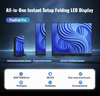 Écran d'affichage LED publicitaire commercial intérieur sans couture pliable sur pied RAYBO P2 P2.5 P3 P4, affichage LED couleur pleine