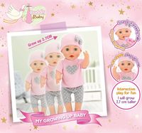Poupée bébé interactive de 14 pouces pour enfants modèle de bouche mobile à piles jouet poupée de mode pour un rôle pour jouer amusant avec sucette