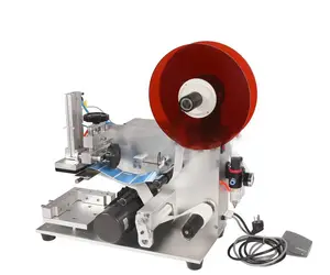 Hot sell !!! semiautomatic flat bottle labeling machine with good price