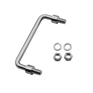 Poignée de porte en acier inoxydable Hui Ding en forme de U 506 L90 pour portes d'armoires, chromée, usage industriel - Product Image 3