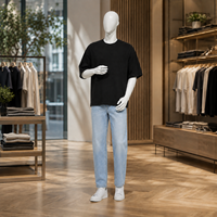 Mannequins de Vitrine Homme Femme Corps Entier Modèles Abstraits avec Tête pour Aménagement de Magasin, Showroom de Mode et Présentation Commerciale