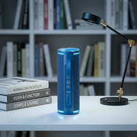 Haut-parleur en tissu sans fil portable, petit haut-parleur en tissu, haut-parleur de bureau, haut-parleur de chevet, subwoofer rond rétro, haut-parleur cadeau B69