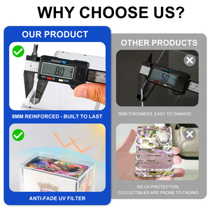 Tùy chỉnh rõ ràng UV kháng giao dịch thẻ trò chơi Elite huấn luyện viên bảo vệ từ tăng cường hộp Acrylic TCG etb hiển thị trường hợp - Product Image 5