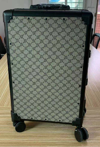 ब्रांड नामः 20, 24, 28-इंच विंटेज लेदर-लुक हार्ड पॉलीप्रोपाइलीन सूटकेस, यूनिसेक्स स्कूल यात्रा सामान - Product Image 3