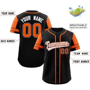 Maillot de baseball personnalisé, uniforme de sport boutonné personnalisé, unisexe, évacuant l'humidité, nom de l'équipe 00 - Product Image 2