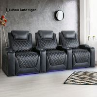 Canapé inclinable de luxe moderne avec massage 8 points, chauffage, levage électrique, fauteuil de salon extensible, structure en bois, revêtement en tissu