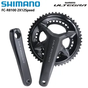 <span class=keywords><strong>Pédalier</strong></span> Shimano <span class=keywords><strong>Ultegra</strong></span> R8100 2x12 vitesses pour vélo de route, plateaux 50-34T/52-36T, manivelles 165/170/172.5/175mm, Shimano Original - Product Image 1