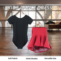 Ensemble haut et jupe de danse latine pour filles Daydance, en polyester, vêtements de danse d'entraînement pour enfants, vente en gros