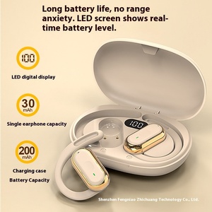 <span class=keywords><strong>Vente</strong></span> directe usine Q12 Écouteurs sportifs OWS réglables avec affichage numérique de la batterie, nouveaux écouteurs sans fil à oreille ouverte - Product Image 4