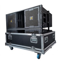 Haut-parleur Line Array double 12 pouces VT4888 - 3 voies passives, 2000W de puissance de crête, boîtier en contreplaqué de bouleau