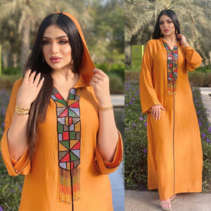 Elegant Arabic Dubai Muslim Long Dress Turkey <strong>Kaftan</strong> <strong>Plus</strong> <strong>Size</strong> Robe Middle Eastern Women Clothing Islamic Muslim Clothing - Product Image 5