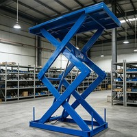 Table élévatrice à ciseaux hydraulique fixe robuste de 5 tonnes, plateforme élévatrice pour entrepôt